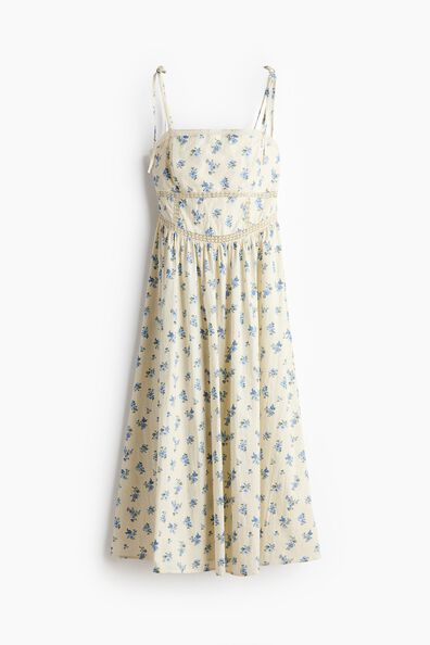 Women's Floral Tie Strap Top
